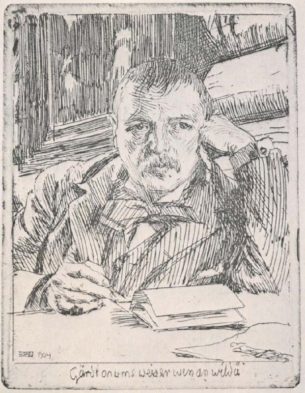 Anders Zorn mitt ajalvportatt med inskription